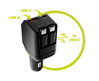 Mobile Origin Car Charger 90W CA22 USB-C + USB-A, 2x USB-C Cable - 1502706 - zdjęcie 8